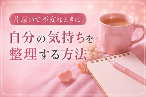 片思いで不安なときに、自分の気持ちを整理する方法